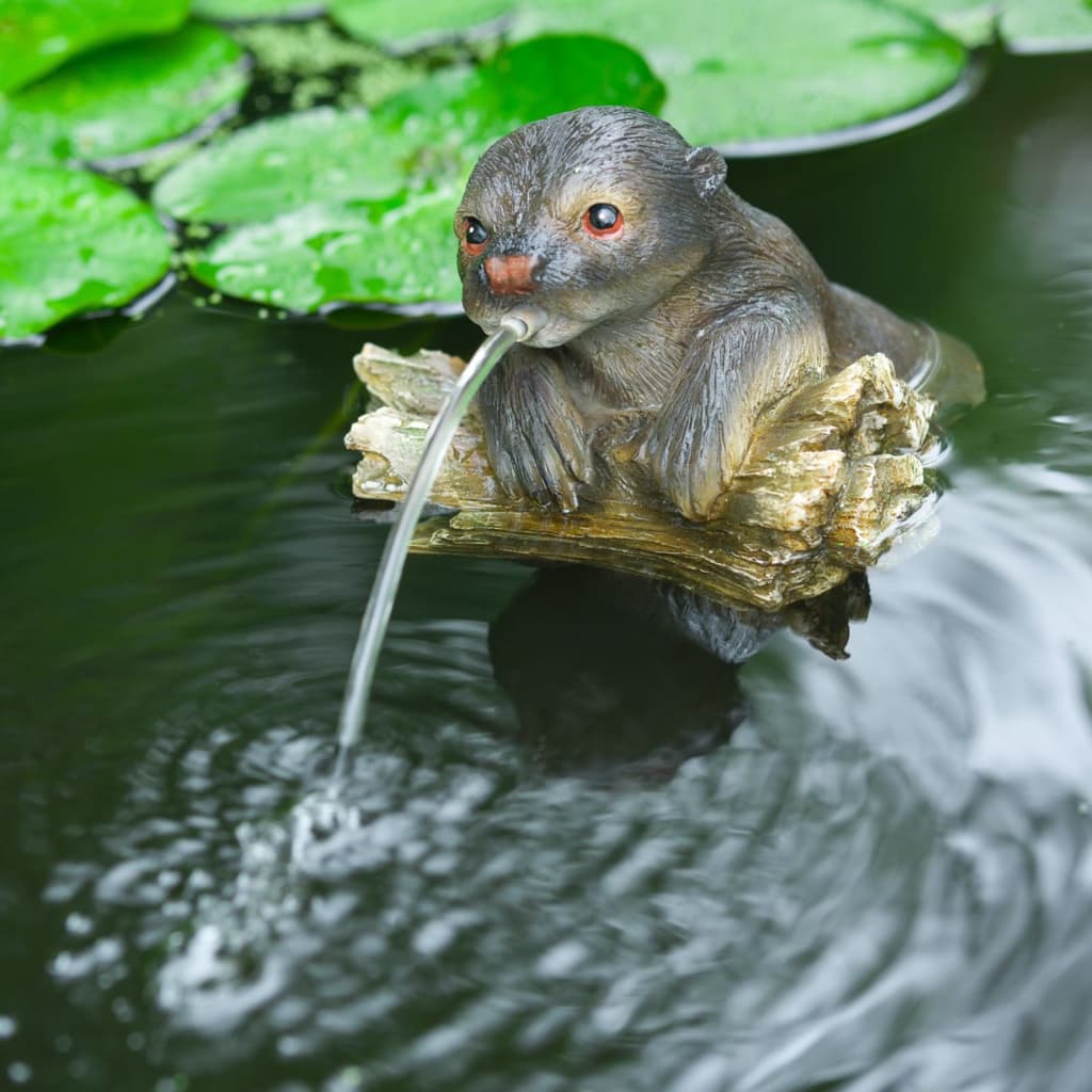 442057 Ubbink Floating Spitter Garden Fountain Otter - Decoratiuni - Decoo