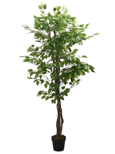 Arbore ficus artificial 378 de frunze 80 cm verde - Casa - Decoo