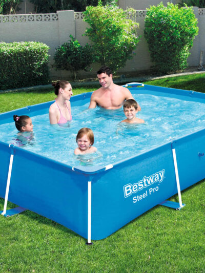 Bestway Piscină Steel Pro, 259 x 170 x 61 cm, cadru din oțel, 56403 - Gradina - Decoo