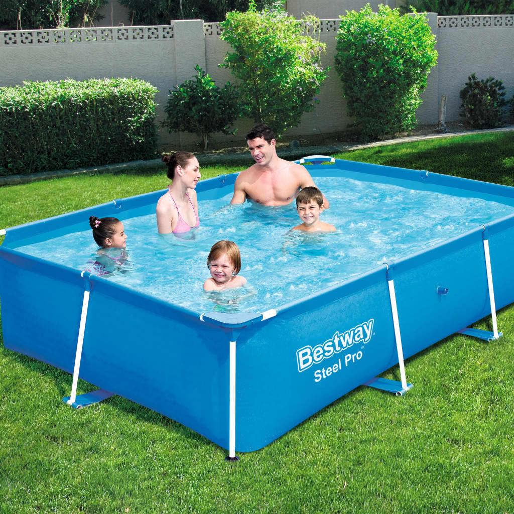 Bestway Piscină Steel Pro, 259 x 170 x 61 cm, cadru din oțel, 56403 - Gradina - Decoo