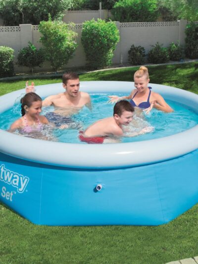 Bestway Piscină gonflabilă Fast Set, 244 x 66 cm, rotundă, 57265 - Gradina - Decoo