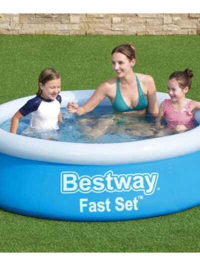 Bestway Piscina gonflabilă Fast Set, albastru, 183x51 cm, rotundă - Gradina - Decoo