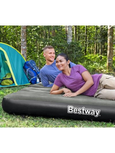 Bestway Saltea gonflabilă 3 în 1, negru și gri, 188x99x25 cm - Paturi si Saltele pentru camping - Decoo