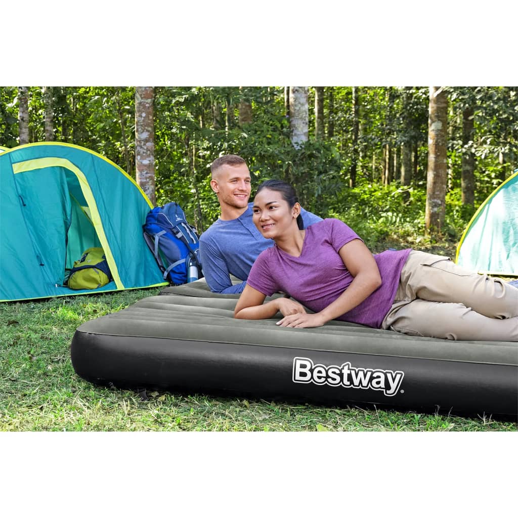 Bestway Saltea gonflabilă 3 în 1, negru și gri, 188x99x25 cm - Paturi si Saltele pentru camping - Decoo