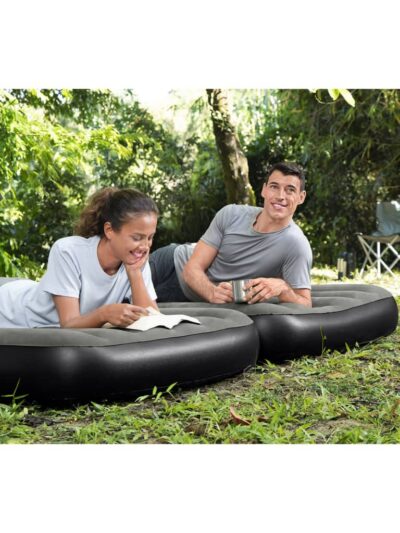 Bestway Saltea gonflabilă 3 în 1, negru și gri, 188x99x25 cm - Paturi si Saltele pentru camping - Decoo