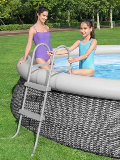 Bestway Scară pentru piscină cu 2 trepte Flowclear, 84 cm - Gradina - Decoo