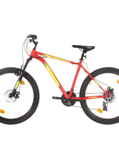 Bicicletă montană cu 21 viteze, roată 27,5 inci, roșu, 42 cm - Biciclete - Decoo