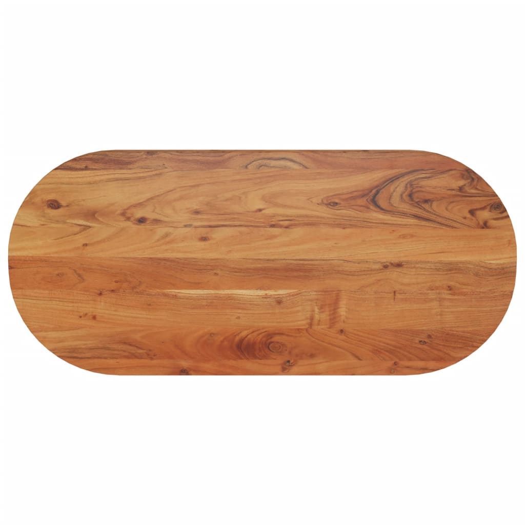 Blat de masă oval, 90x40x2,5 cm, lemn masiv de acacia - Blaturi de masa - Decoo