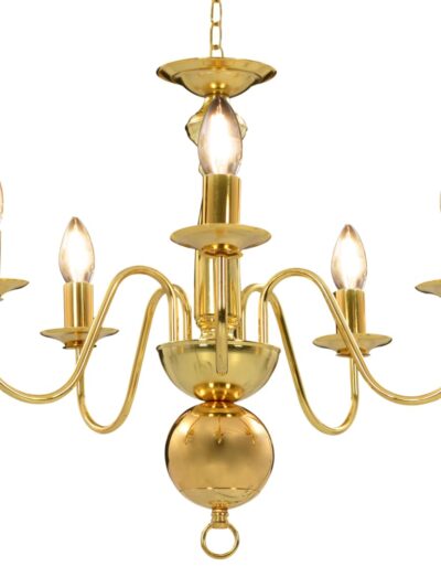 Candelabru, auriu, 5 becuri E14 - Accesorii corpuri de iluminat - Decoo