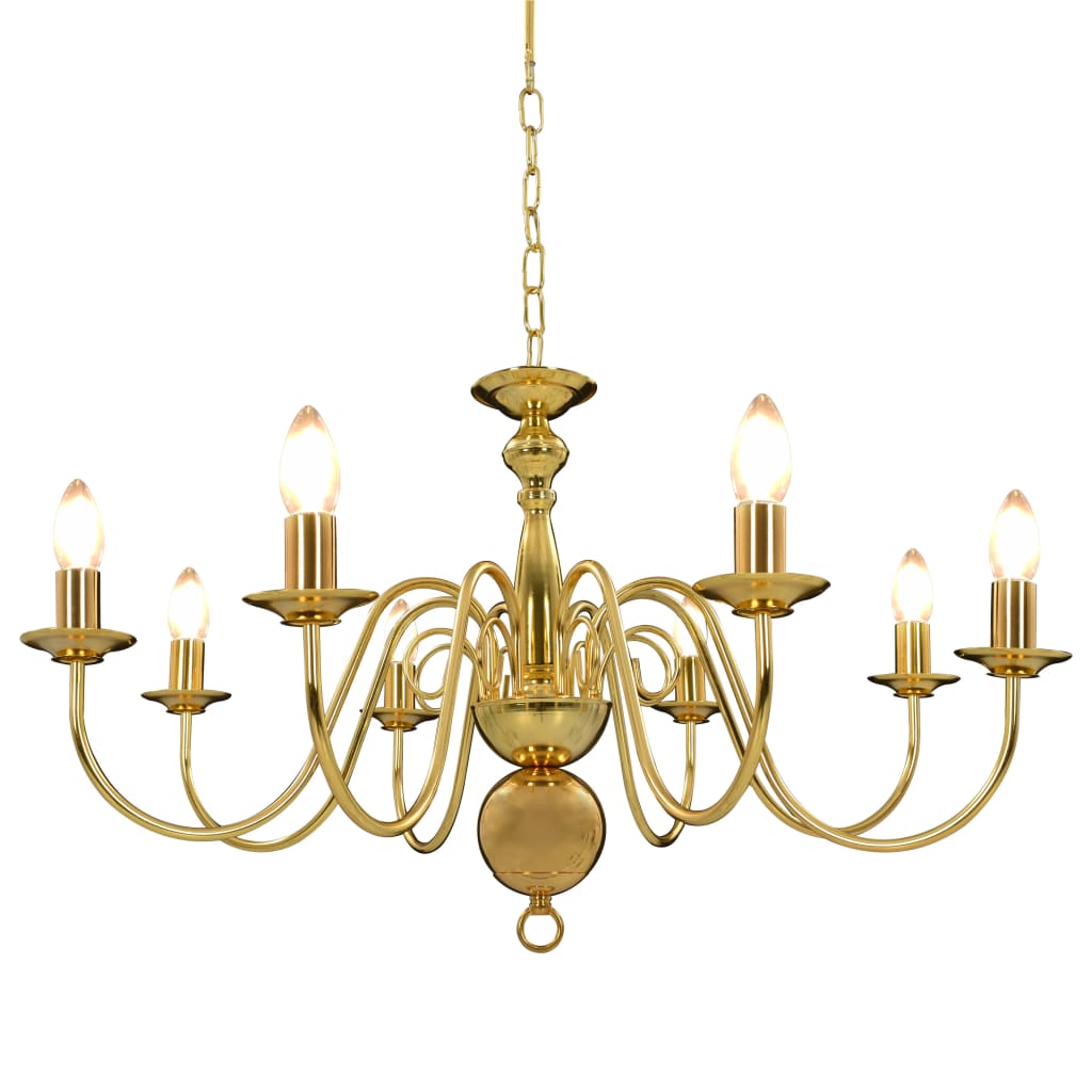 Candelabru, auriu, 8 becuri E14 - Accesorii corpuri de iluminat - Decoo