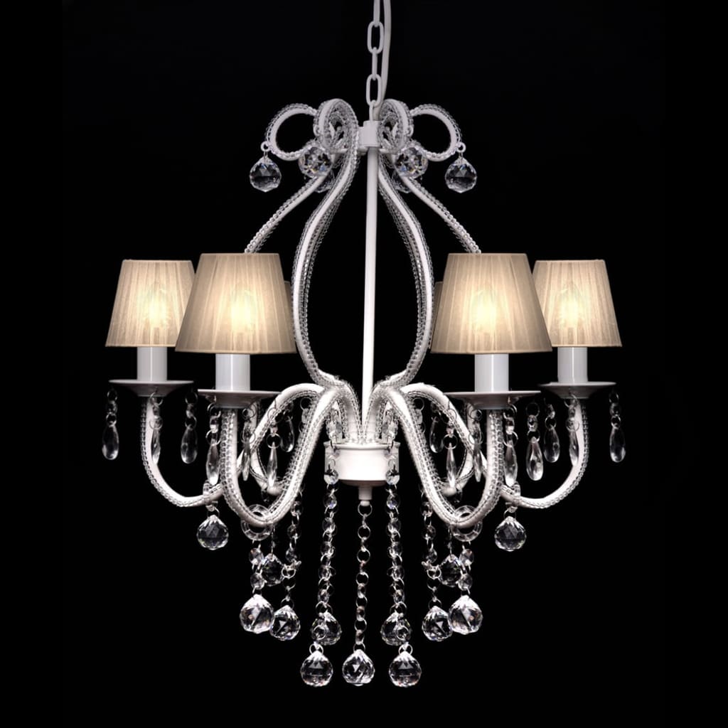 Candelabru cu 2300 de cristale, alb - Accesorii corpuri de iluminat - Decoo