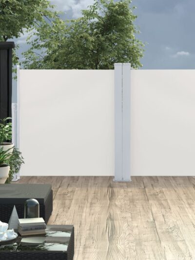 Copertină laterală retractabilă, crem, 120 x 600 cm - Copertine laterale retractabile - Decoo