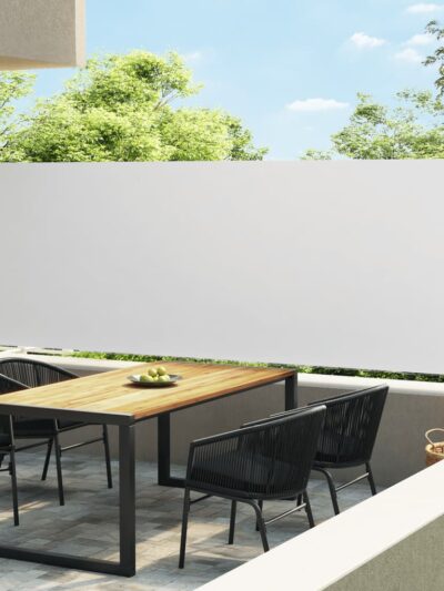 Copertină laterală retractabilă de terasă, crem, 160x600 cm - Copertine laterale retractabile - Decoo