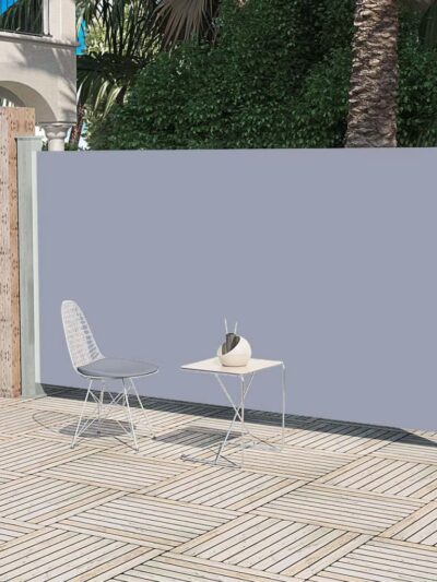 Copertină laterală retractabilă de terasă, gri, 160x300 cm - Copertine laterale retractabile - Decoo