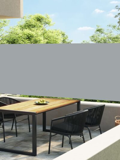 Copertină laterală retractabilă de terasă, gri, 600 x 160 cm - Copertine laterale retractabile - Decoo