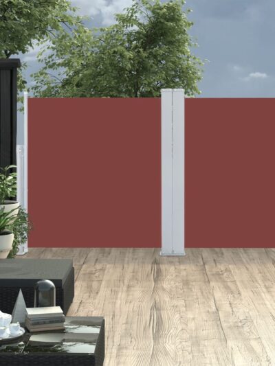 Copertină laterală retractabilă, maro, 120 x 600 cm - Copertine laterale retractabile - Decoo