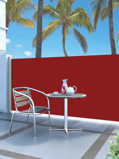 Copertină laterală retractabilă, roșu, 140x300 cm - Copertine laterale retractabile - Decoo