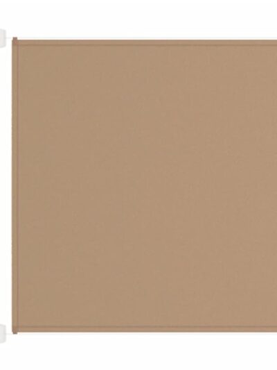 Copertină verticală, gri taupe, 100x420 cm, țesătură oxford - Copertine laterale retractabile - Decoo