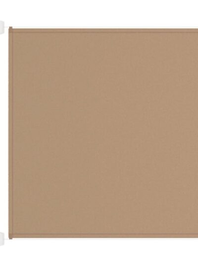 Copertină verticală, gri taupe, 140x600 cm, țesătură oxford - Copertine laterale retractabile - Decoo