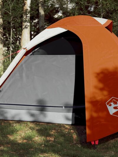 Cort camping 2 persoane gri/portocaliu 264x210x125cm tafta 185T - Corturi si Accesorii cort - Decoo