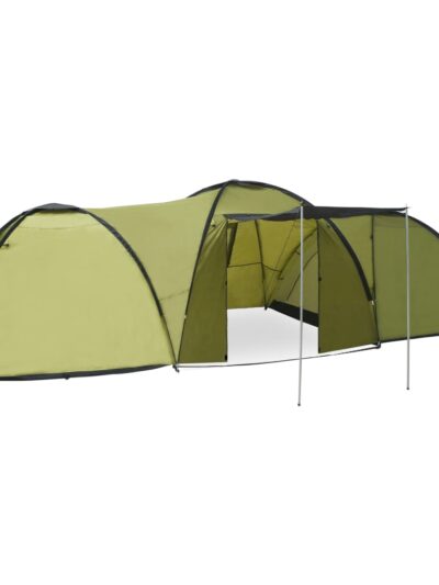 Cort camping tip iglu, 8 persoane, verde, 650x240x190 cm - Corturi si Accesorii cort - Decoo