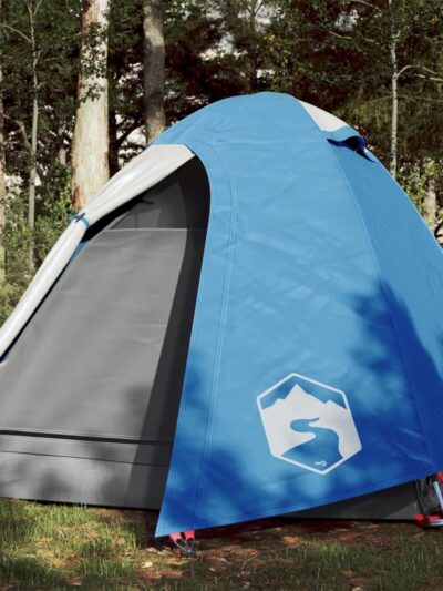 Cort de camping 2 persoane albastru, 254x135x112 cm, tafta 185T - Corturi si Accesorii cort - Decoo