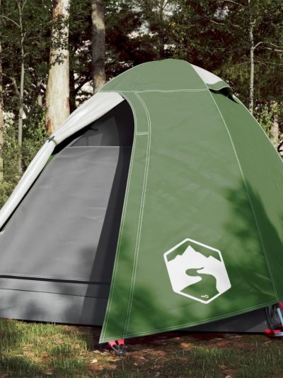 Cort de camping 2 persoane, verde, 254x135x112 cm, tafta 185T - Corturi si Accesorii cort - Decoo