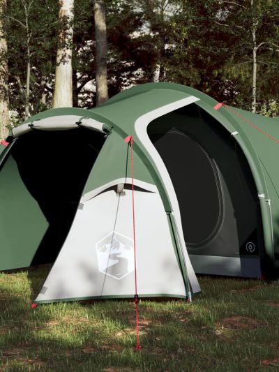 Cort de camping 3 persoane, verde, 370x185x116 cm, tafta 185T - Corturi si Accesorii cort - Decoo