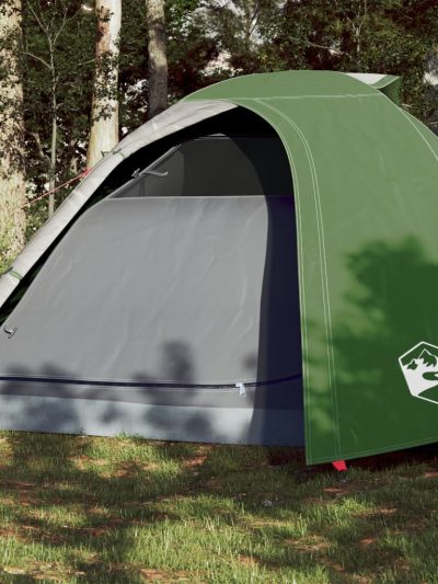 Cort de camping 4 persoane, verde, 267x272x145 cm, tafta 185T - Corturi si Accesorii cort - Decoo