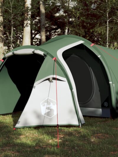 Cort de camping 4 persoane, verde, 360x140x105 cm, tafta 185T - Corturi si Accesorii cort - Decoo