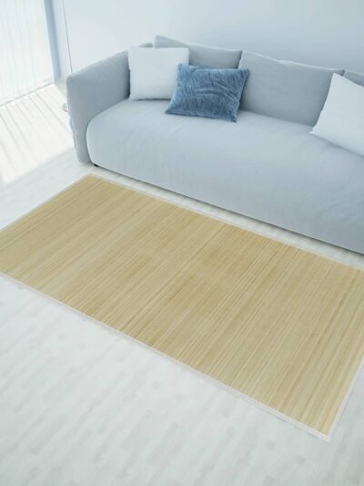 Covor dreptunghiular din bambus natural 80 x 200 cm - Casa - Decoo