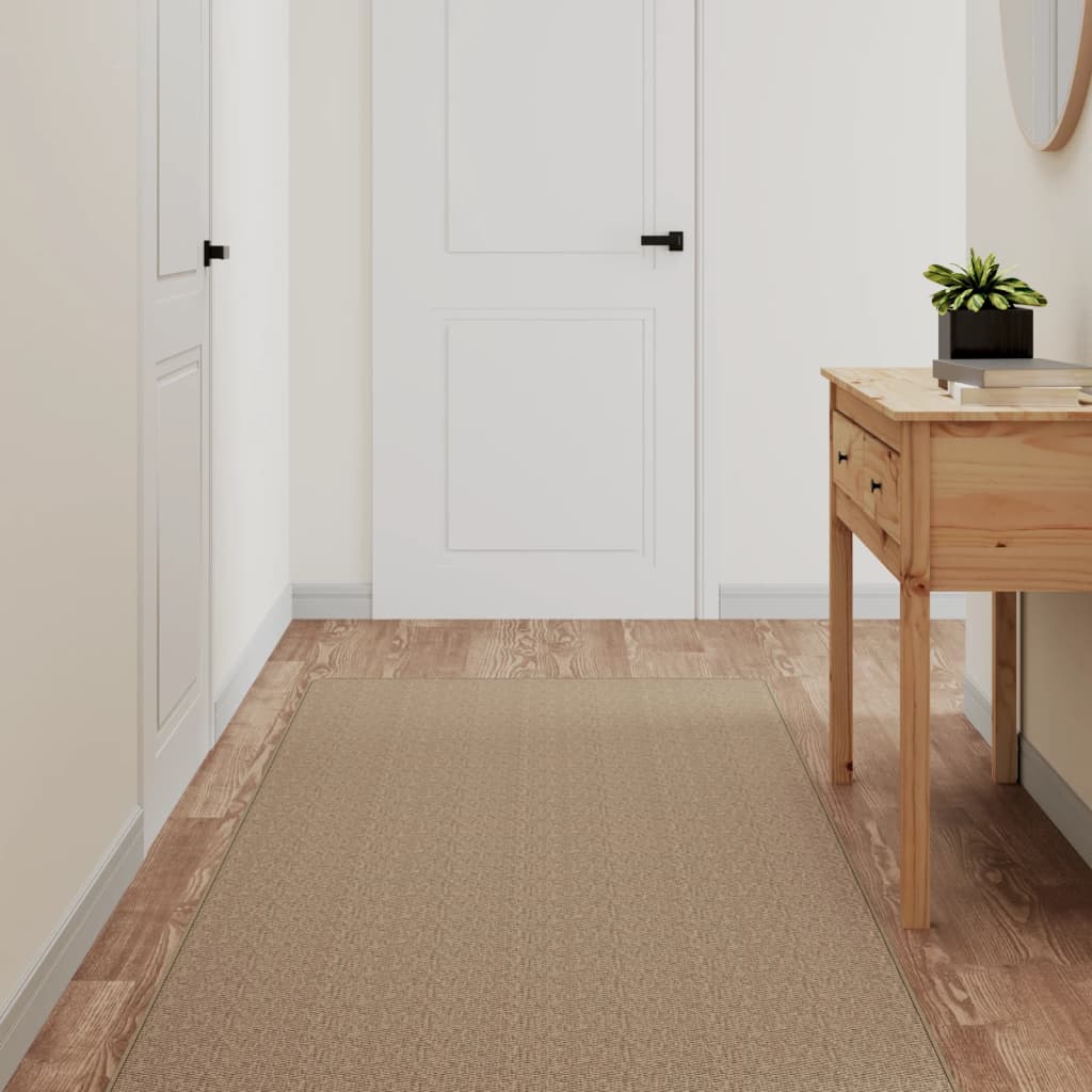 Covor traversă aspect sisal, nisipiu, 80x150 cm - Casa - Decoo