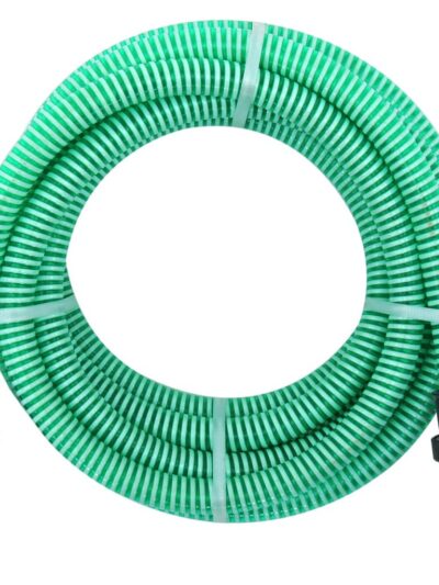 Furtun de aspirație cu racorduri din PVC, verde 1" 10 m, PVC - Gradina - Decoo