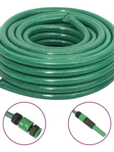 Furtun de grădină cu set de racorduri, verde, 0,9", 10 m, PVC - Gradina - Decoo