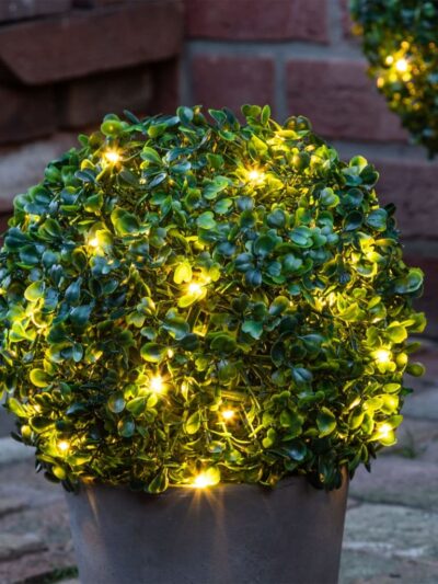 HI Boxwood Minge cimișir cu LED, diametru 25 cm - Casa - Decoo