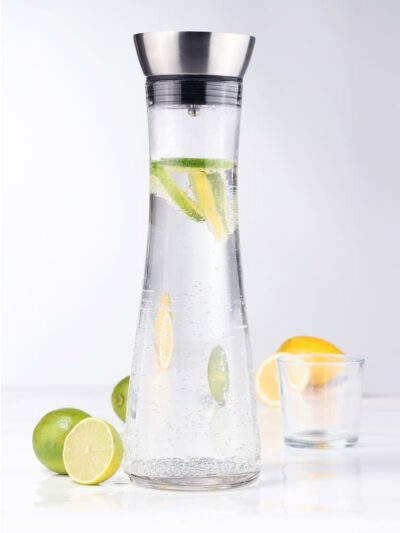 HI Decantor de apă cu gură de scurgere, transparent, 1,2 L - Bucatarie - Decoo