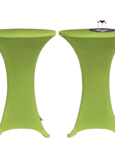 Husă elastică pentru masă, 2 buc., verde, 70 cm - Casa - Decoo