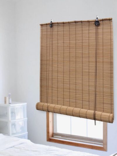 Jaluzea tip rulou, maro, 100 x 220 cm, bambus - Casa - Decoo