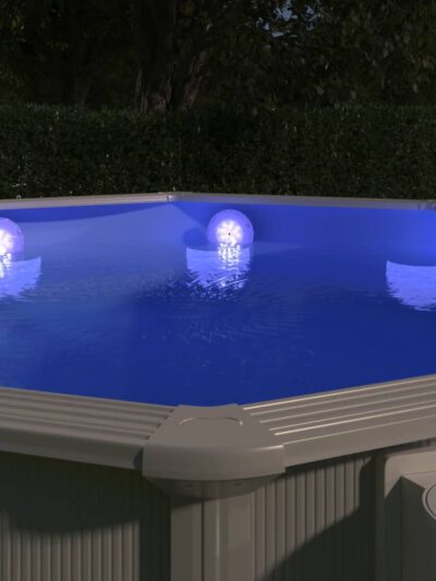 Lampă LED plutitoare de piscină, cu telecomandă, alb - Accesorii SPA si piscine - Decoo