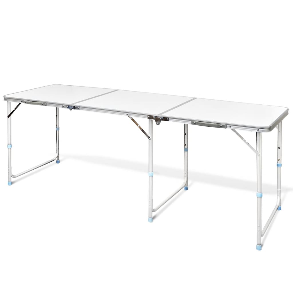 Masă camping din aluminiu reglabilă 180 x 60 cm - Mobilier camping - Decoo