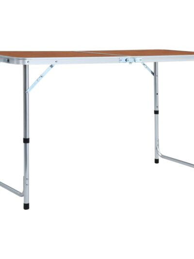 Masă de camping pliabilă, 120 x 60 cm, aluminiu - Mobilier camping - Decoo