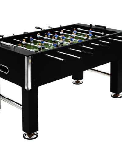 Masă de fotbal, negru, 140 x 74,5 x 87,5 cm, oțel, 60 kg - Fusbal - Decoo