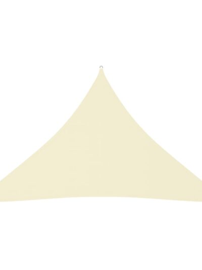 Parasolar, crem, 3,5x3,5x4,9 m, țesătură oxford, triunghiular - Gradina - Decoo