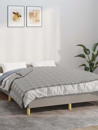 Pătură grea, gri, 122x183 cm, 5 kg, material textil - Casa - Decoo