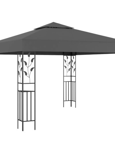 Pavilion, antracit, 3 x 3 m - Foisoare,Corturi si pavilioane de gradina - Decoo