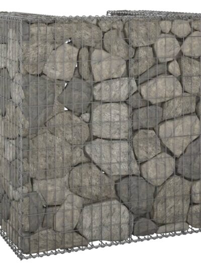 Perete gabion pentru pubelă, 110x100x110 cm, oțel galvanizat - Gradina - Decoo