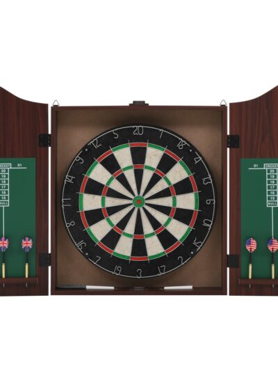 Placă de darts profesională din sisal, cu dulap și 6 săgeți - Darts - Decoo