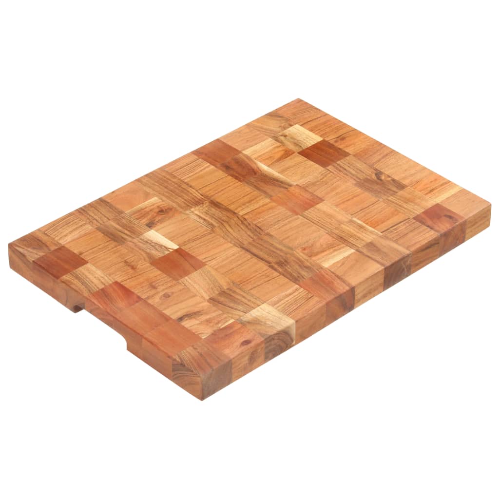 Placă de tocat, 50 x 34 x 3,8 cm, lemn masiv de acacia - Bucatarie - Decoo