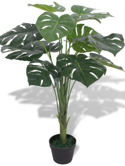 Plantă artificială Monstera cu ghiveci 70 cm, verde - Casa - Decoo