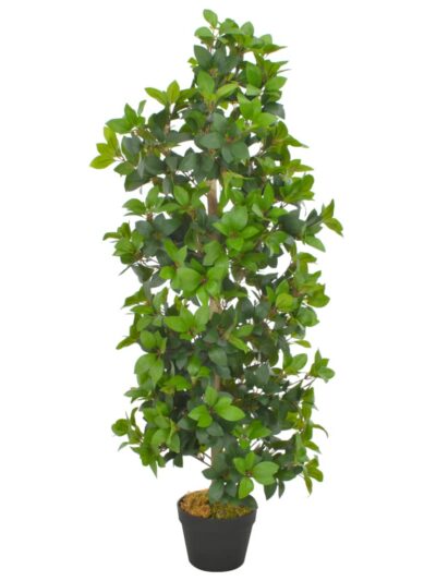 Plantă artificială dafin cu ghiveci, verde, 120 cm - Casa - Decoo